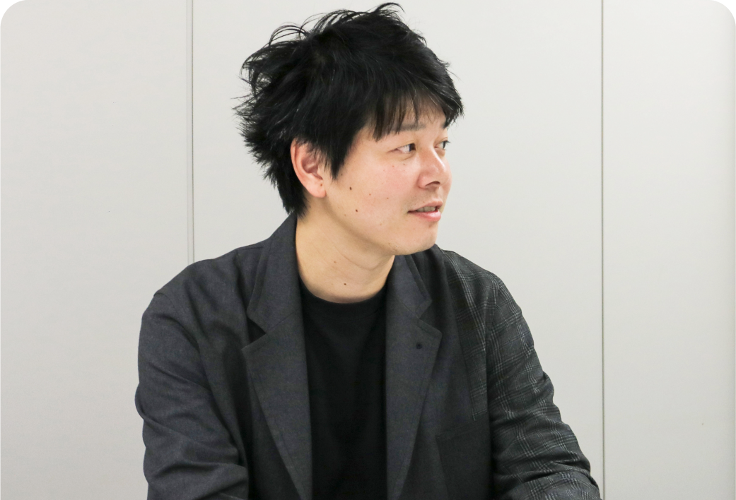 A man being interviewed